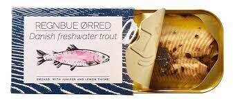 Regnbue Ørred Smoked Freshwater Trout w/ Juniper &amp; Lemon Thyme, Fangst-110g