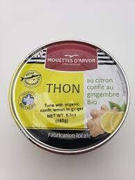 Tuna w/ Organic Lemon Confit in Ginger, Les Mouettes d&#39;Arvor-160g
