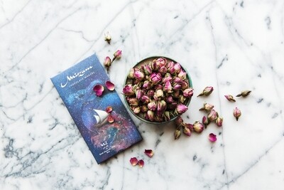 Dark Chocolate w/Rose 62%, Mirzam-70g