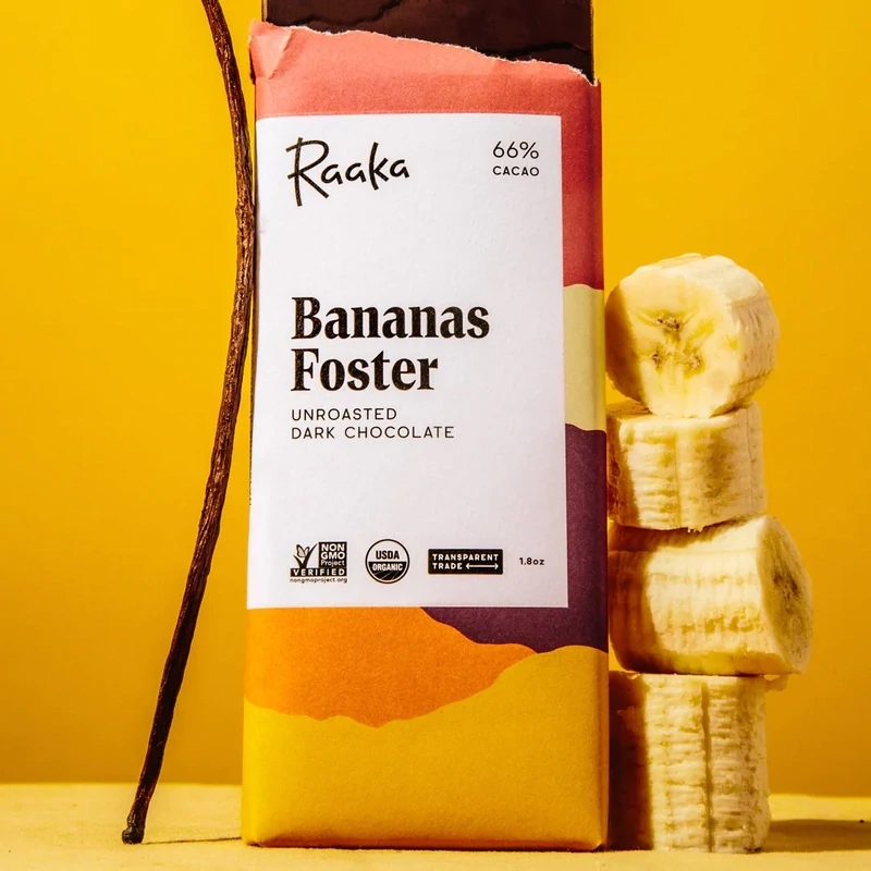 Banana&#39;s Foster 68%, Raaka-1.8oz