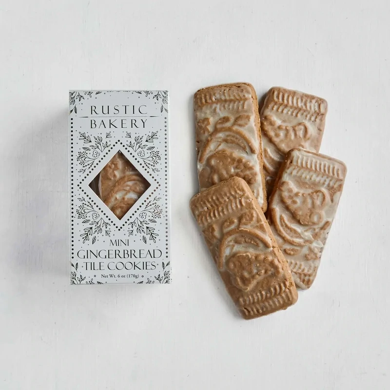 Large Gingerbread Tiles (Christmas), Rustic Bakery