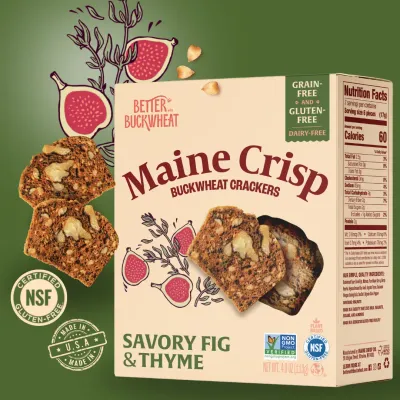 Savory Fig &amp; Thyme Crisps, Maine Crisp