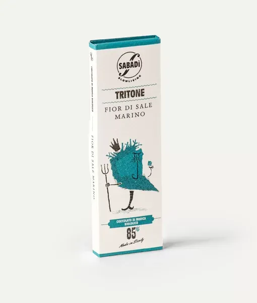 Tritone-Organic Modica Chocolate w/ Flower of Salt 85%, Sabadi-50g