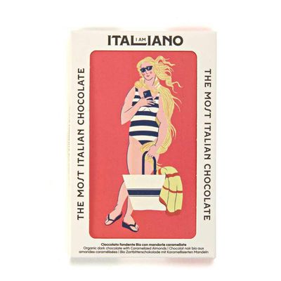 (Venus) I am Italiano, Organic Chocolate w/Almond Praline-50g