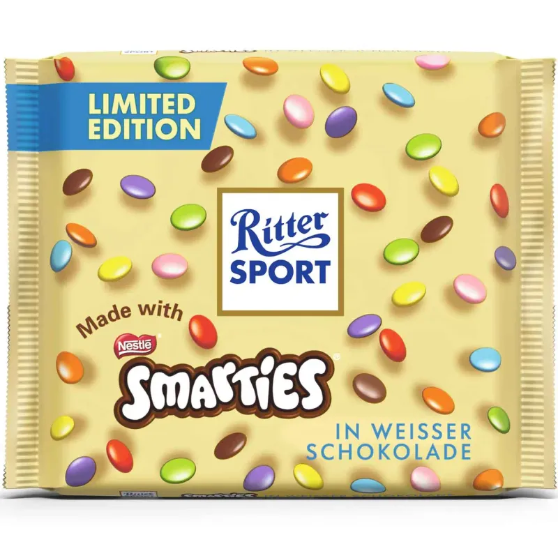 White Chocolate w/Smarties (Germany), Ritter Sport-100g