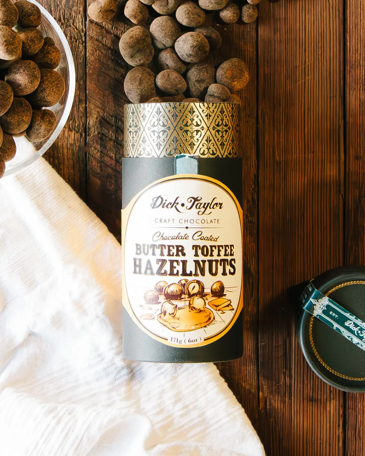 Butter Toffee Hazelnuts, Dick Taylor-6oz