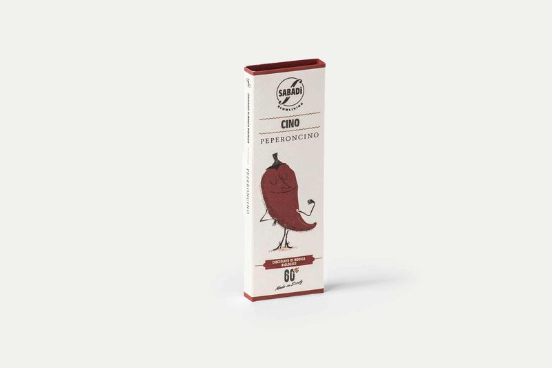 Cino-Organic Chocolate w/Chili (60%), Sabadi-50g