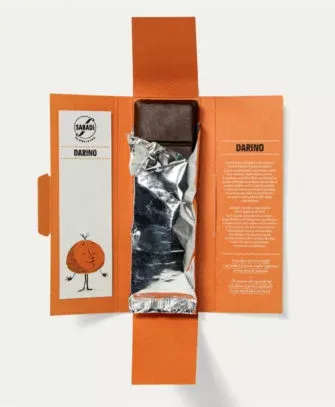 Darino-Organic Modica Chocolate w/Ciaculli Late Mandarin (50%), Sabadi-50g