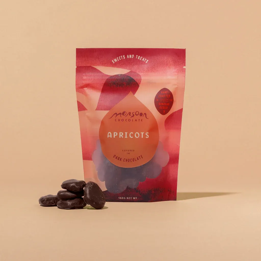 Apricots covered in Dark Chocolate, Monsoon-150g
