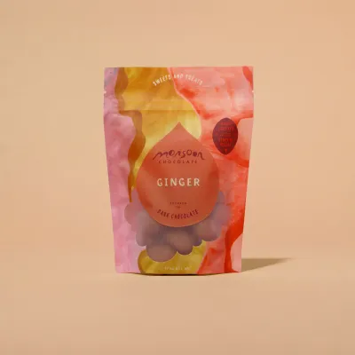 Ginger covered in Dark Chocolate, Monsoon-175g