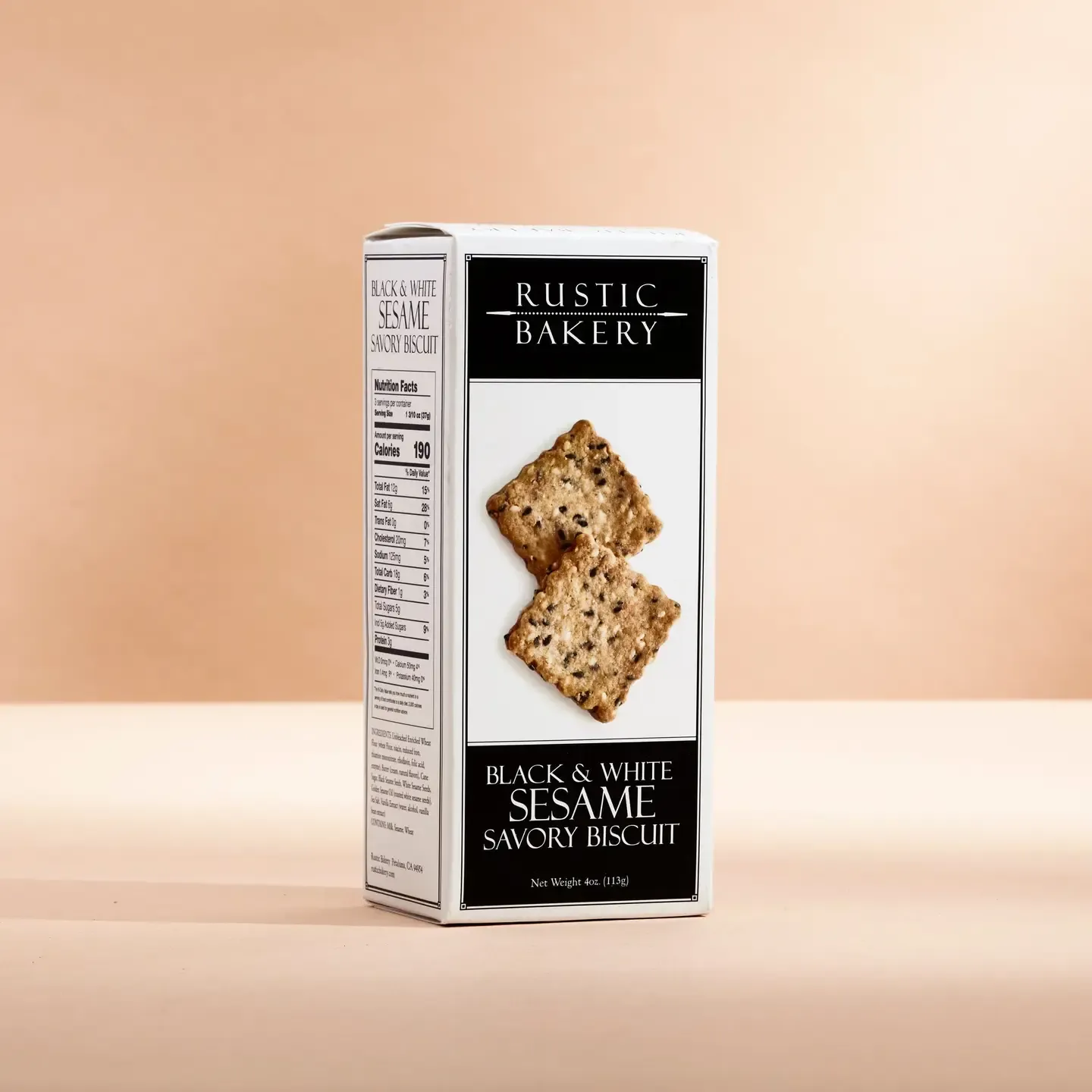 Black &amp; White Sesame Biscuit, Rustic Bakery