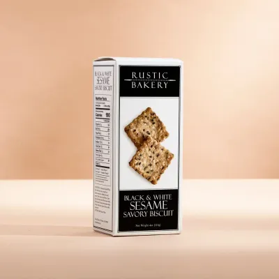 Black &amp; White Sesame Biscuit, Rustic Bakery