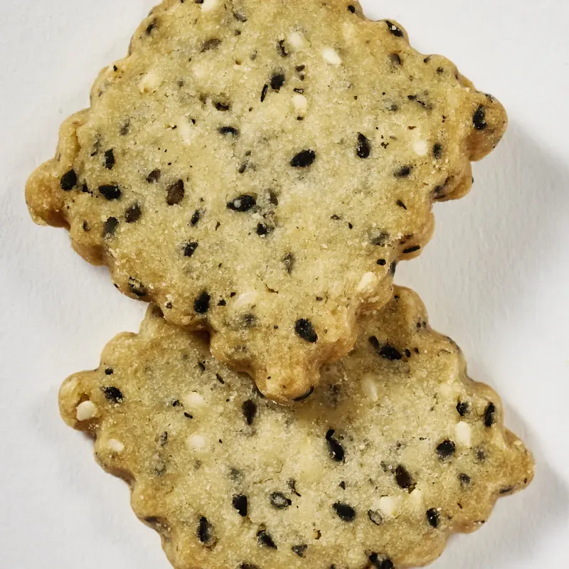 Black &amp; White Sesame Biscuit, Rustic Bakery