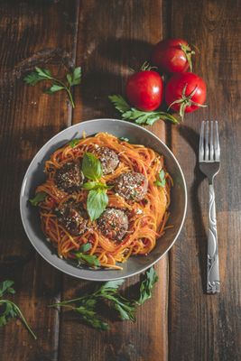 Italian Meatballs (medium) in Marinara Sauce, Foodscape-1 Qt