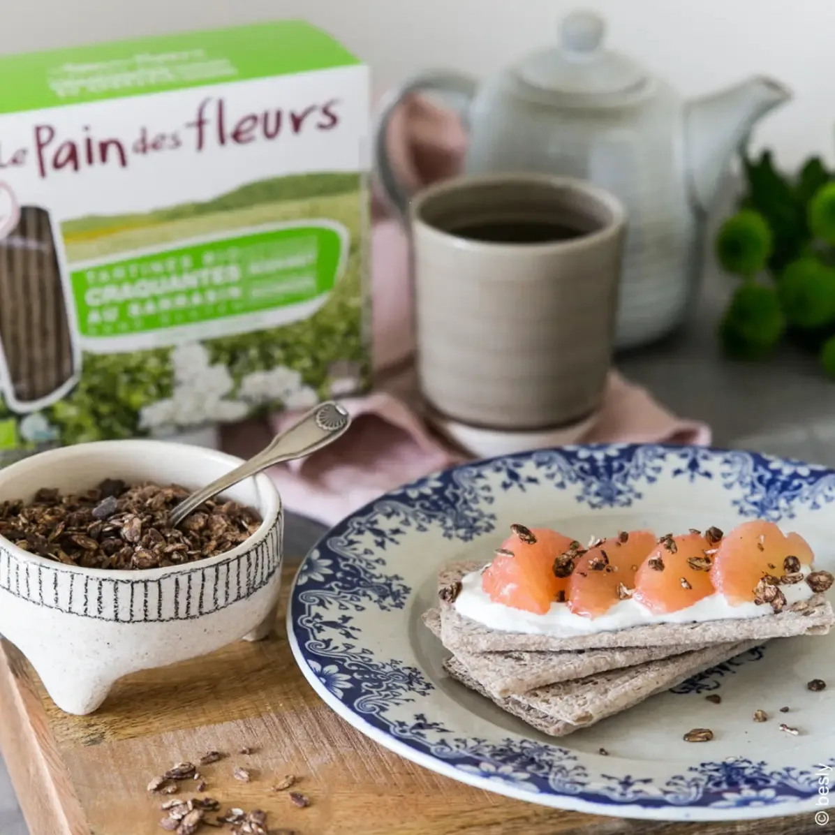 Quinoa Crackers (Gluten Free), Le Pain des Fleurs