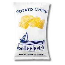 Potato Chips w/Olive Oil, Bonilla a la Vista-150g