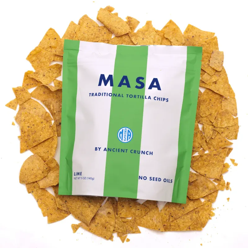 Lime Tortilla Chips, MASA-5oz