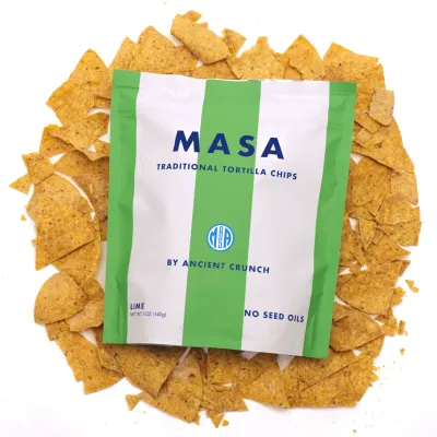 Lime Tortilla Chips, MASA-5oz