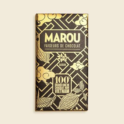 100% Dark Chocolate, Marou-60g