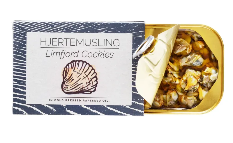 Hjertemusling Limfjord Cockles in Rapeseed Oil, Fangst-110g