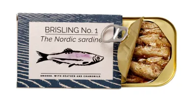 The Nordic Sardine No. 1, Smoked w/Heather &amp; Chamomile, Fangst-100g