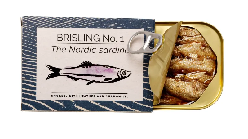 The Nordic Sardine No. 1, Smoked w/Heather &amp; Chamomile, Fangst-100g