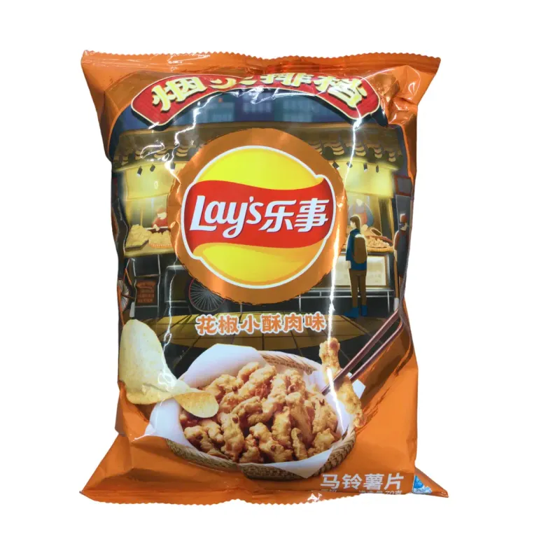 Sichuan Pepper Crispy Pork Chips (China), Lays-70g