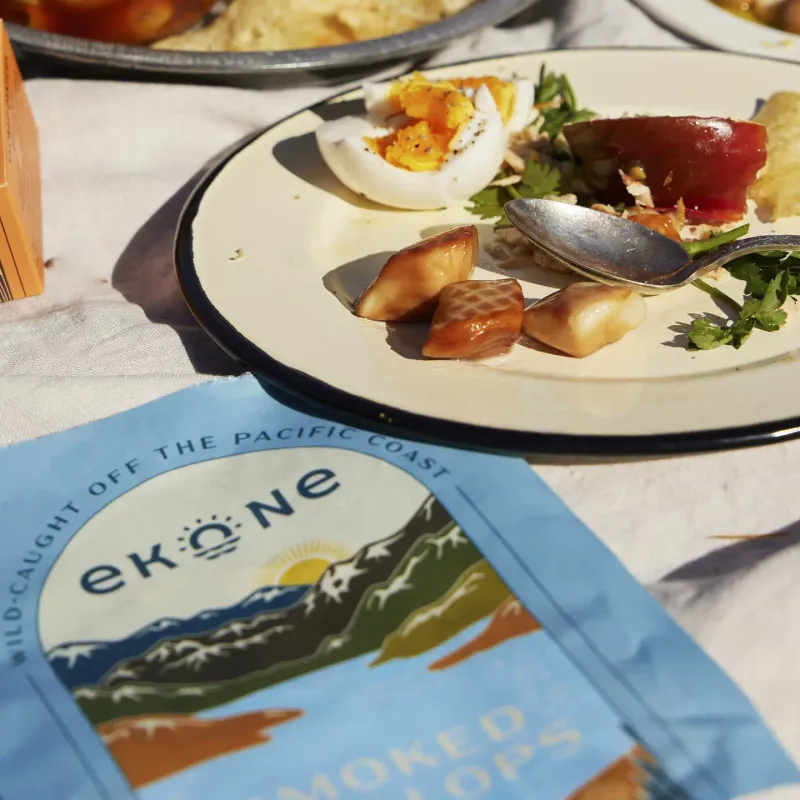 Smoked Scallops, Ekone Oyster Co-4oz