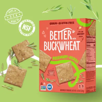 Rosemary &amp; Herb Crackers, Better with Buckwheat