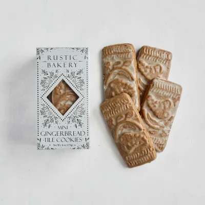 Large Gingerbread Tiles (Christmas), Rustic Bakery