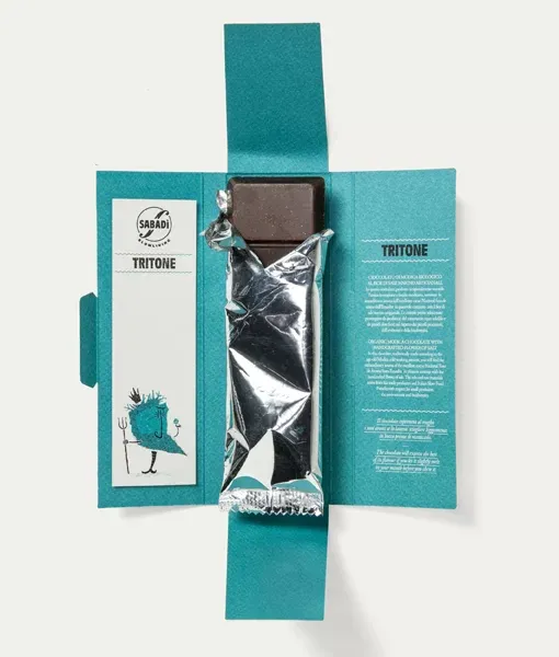 Tritone-Organic Modica Chocolate w/ Flower of Salt 85%, Sabadi-50g