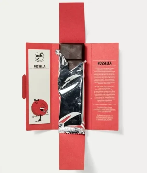 Rosella-Modica Chocolate w/Sicilian Red Orange 60%, Sabadi-50g