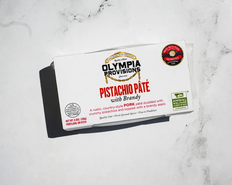 Pork Pistachio Pâté, Olympia Provvisons-5.5oz