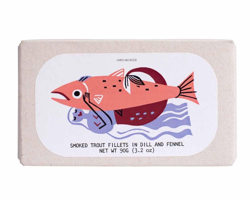 Cold-Smoked Trout Fillets in Dill and Fennel, Jose Gourmet -90g