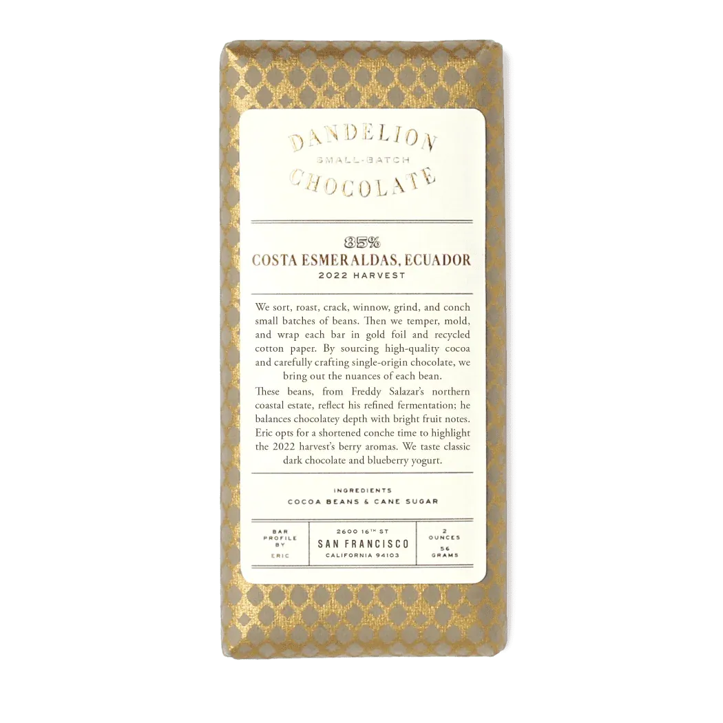 Costa Esmeraldas Ecuador 85%, Dandelion -56g