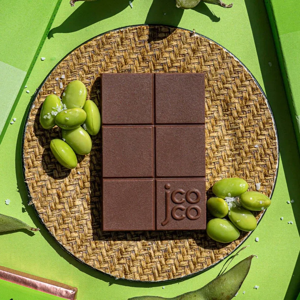 Edamame Sea Salt Milk Chocolate 47% Mini, Jcoco -1oz