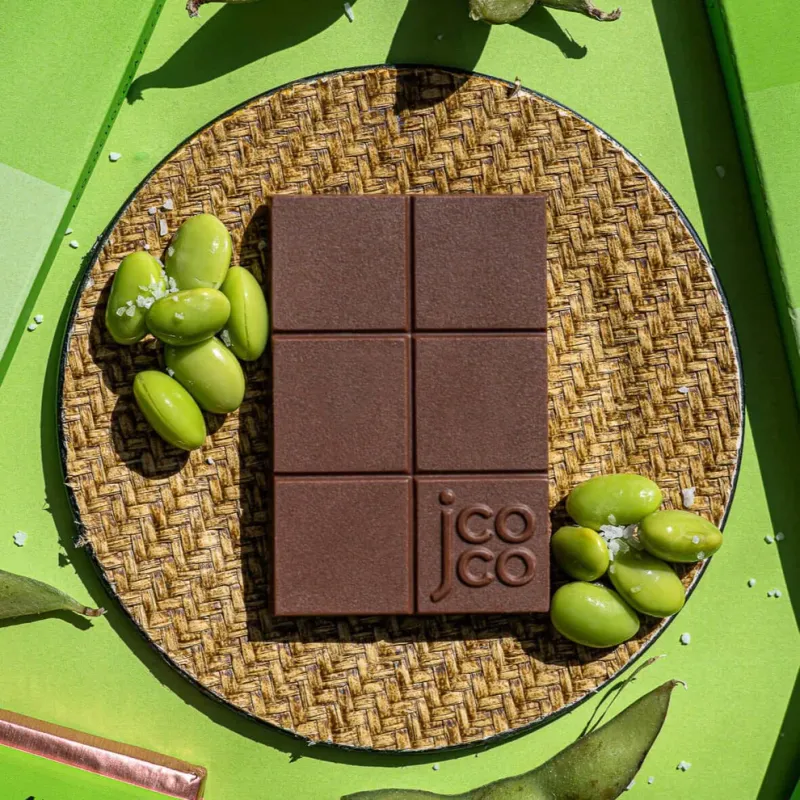 Edamame Sea Salt Milk Chocolate 47% Mini, Jcoco -1oz