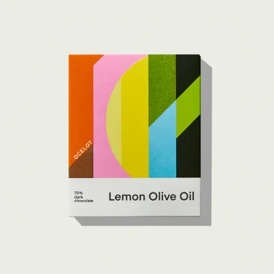 Lemon Olive Oil Dark Chocolate, Ocelot -70g