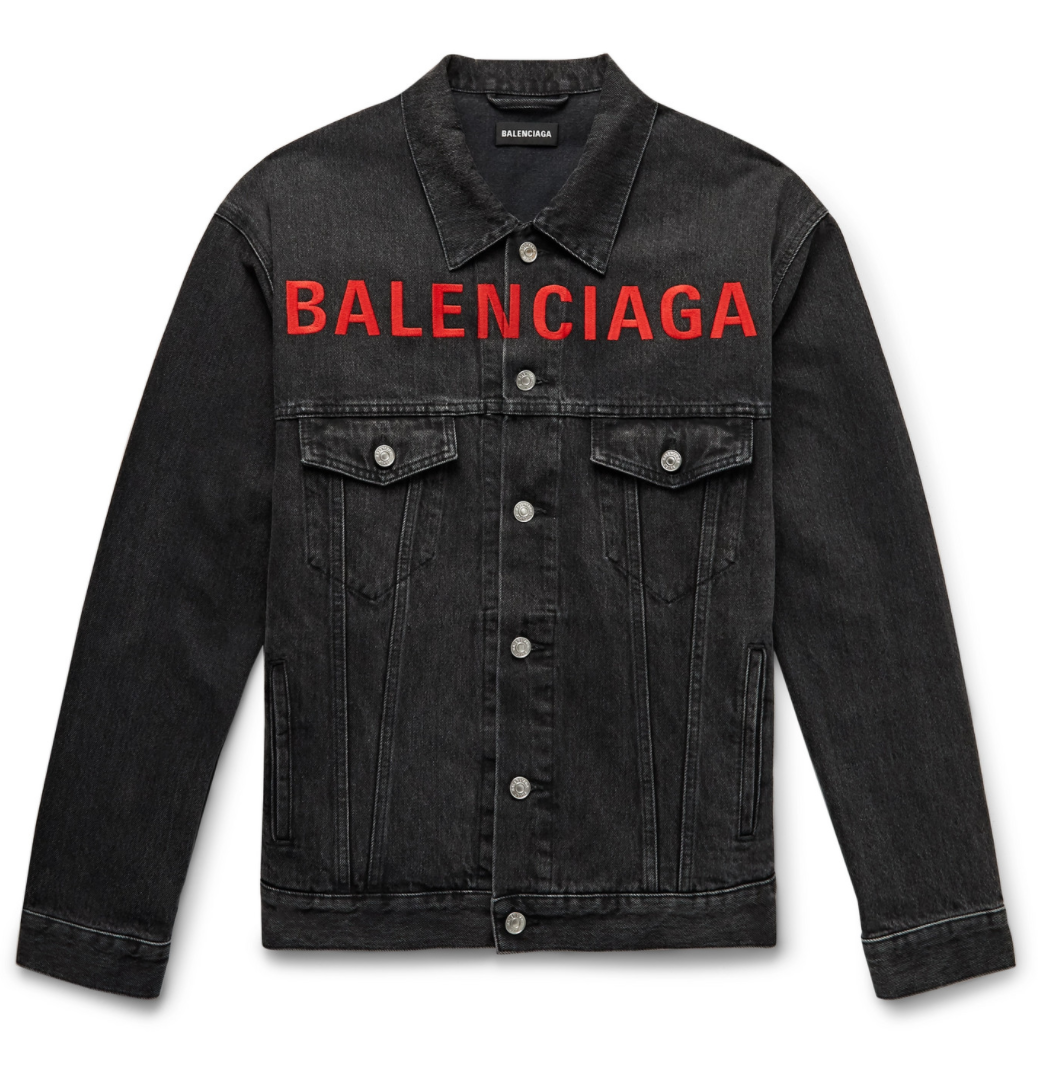 Balenciaga Black Jean Jacket