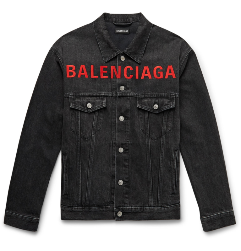 Balenciaga Black Jean Jacket