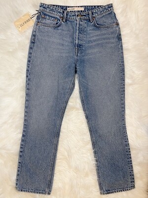 GRLFRND Karolina Straight High Rise Crop Jeans - Size 29