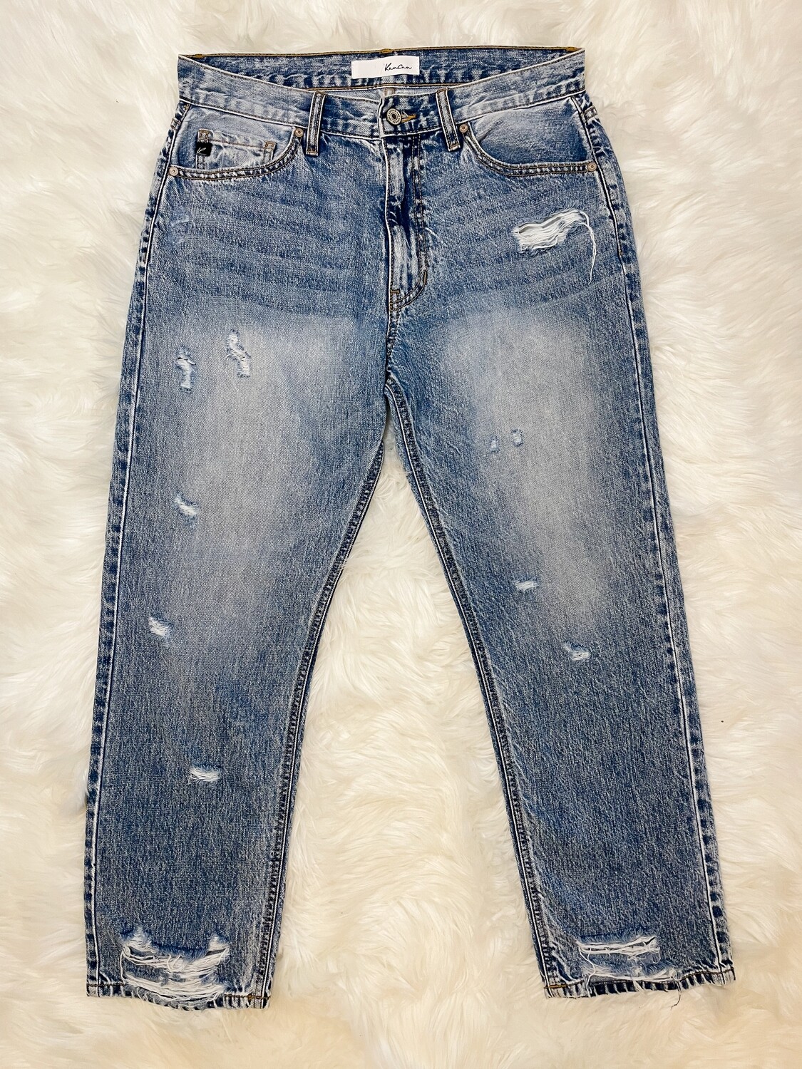 KanCan Distressed Girlfriend Jeans - Size 28
