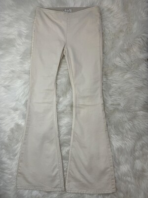Free People Off White Flare Leg Pants - Size 28
