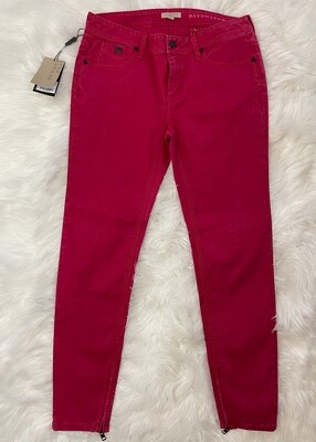 Burberry Brit Fuchsia Bayswater Skinny Ankle Pants - Size 31