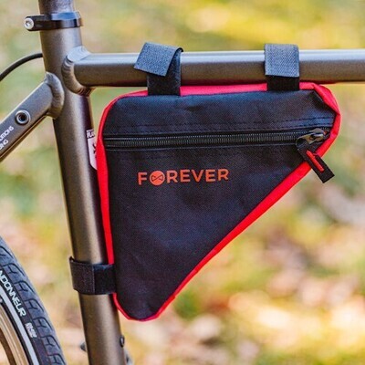 Velo Fahrrad Rahmentasche - schwarz und rot - universal
