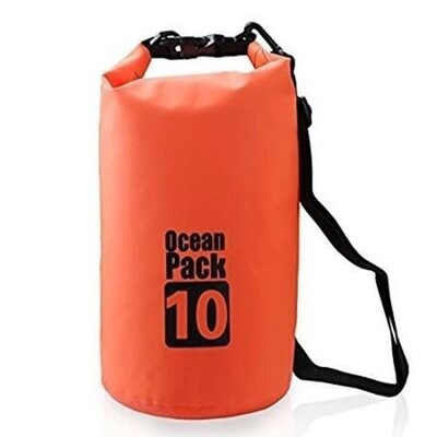 Wasserdichter OCEAN PACK 10 Liter - PVC - ORANGE