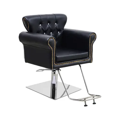 Silla estética belleza Alba Negro