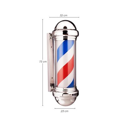 Poste Caramelo para Barbería Carlo Negro