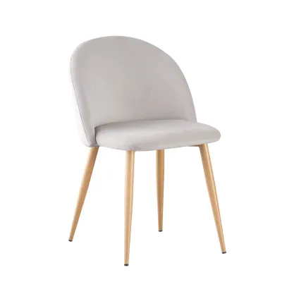 Silla Modernas Terciopelo Gris