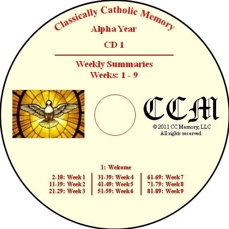 NEW! CCM Alpha Year Memory Work (Audio Streaming)